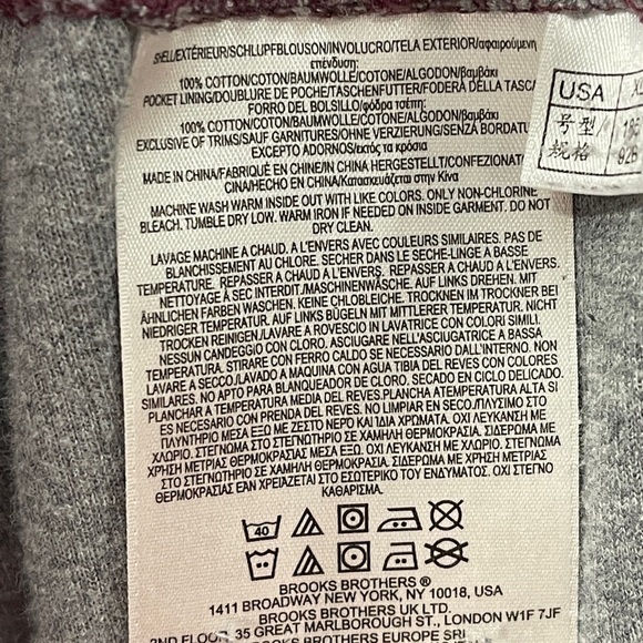 Brooks Brothers Ribbed French Terry Cargo Joggers Heather Grey Size XL - Picture 7 of 8